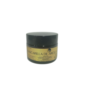 Mascarilla facial de arcilla rosada en envase